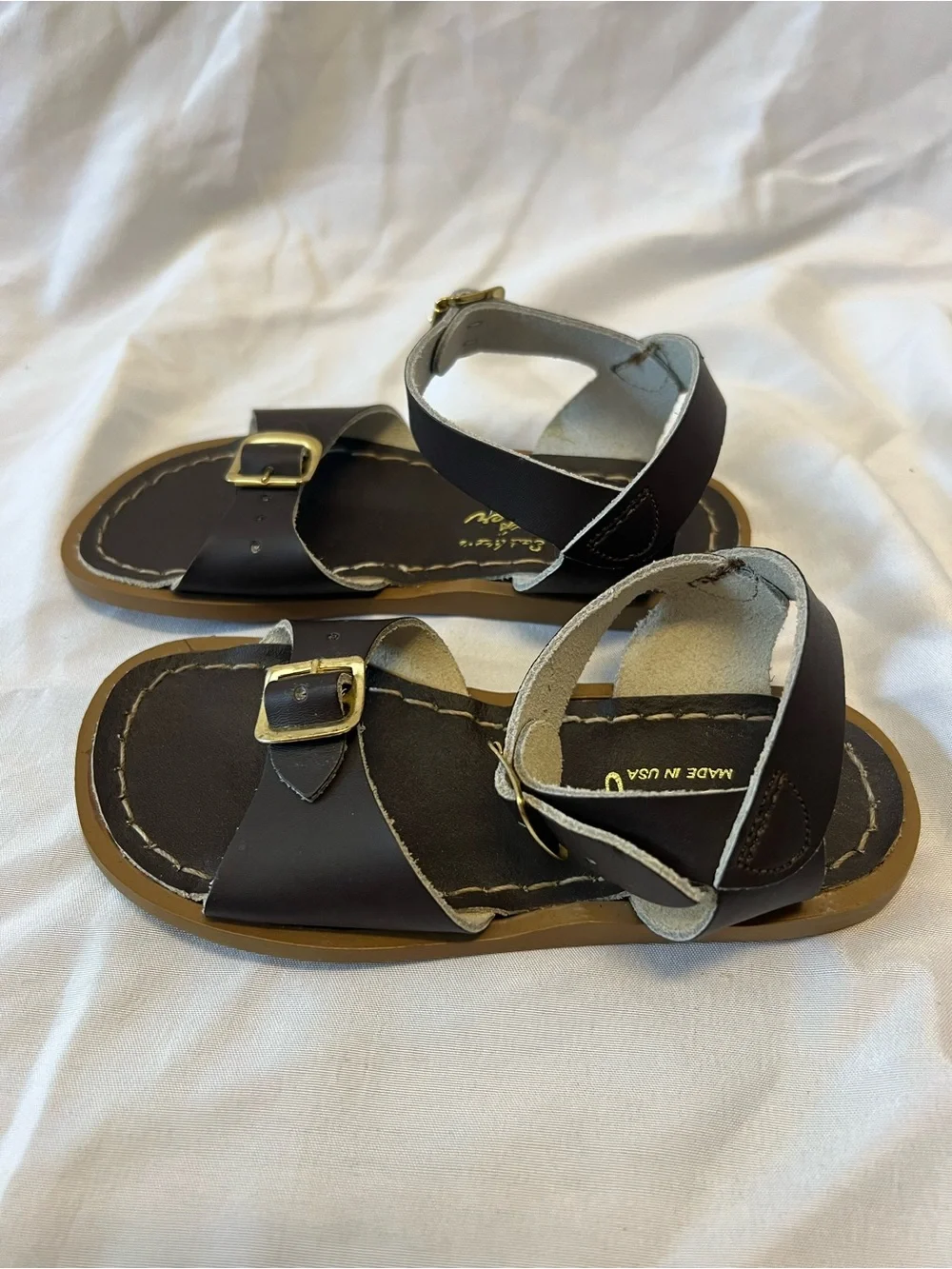 Salt Water Sandals Surfer Brown Size Toddler 9